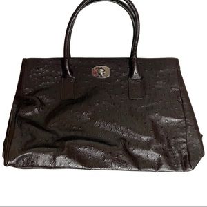 Furla Black Leather Appaloosa Tote-Like New